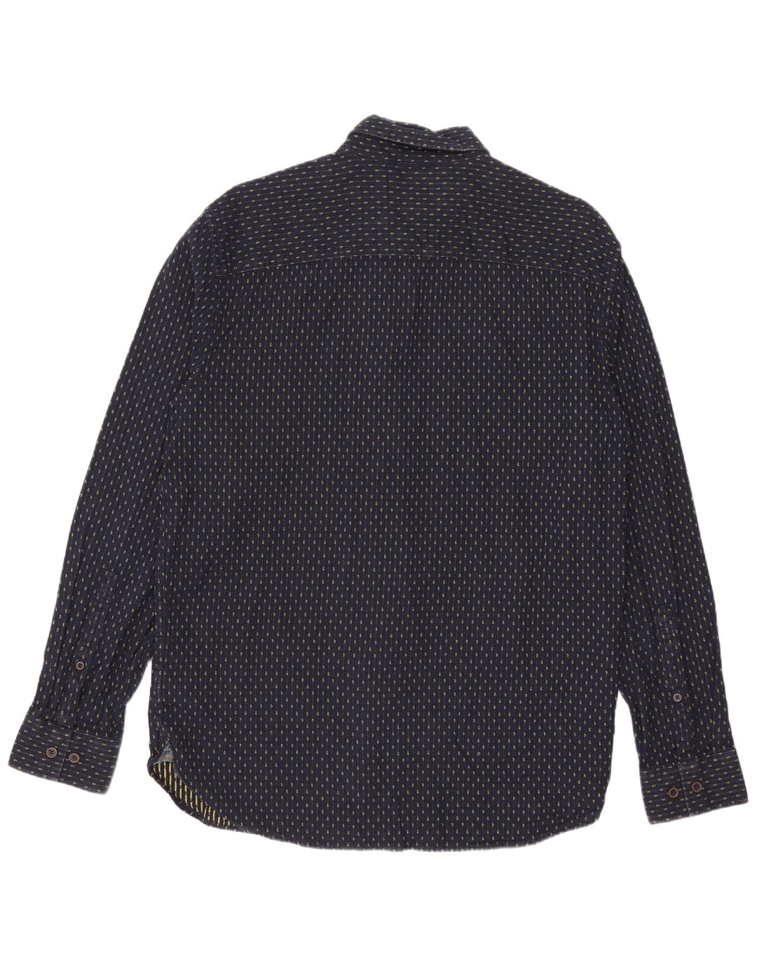 Joules Mens Classic Fit Shirt Medium Navy Blue Striped Cotton