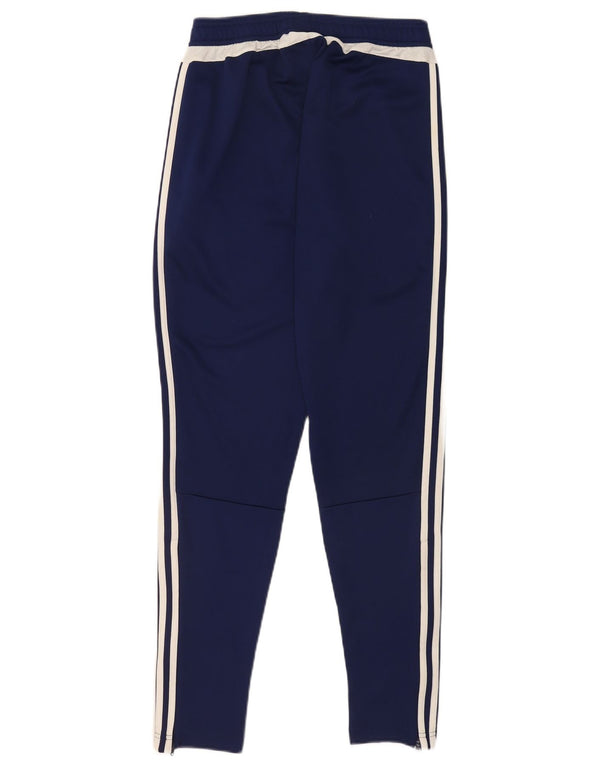 Adidas Mens Tracksuit Trousers Small Navy Blue Polyester Sports