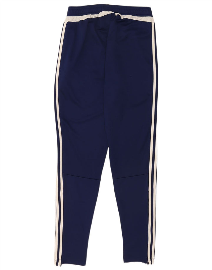 Adidas Mens Tracksuit Trousers Small Navy Blue Polyester Sports