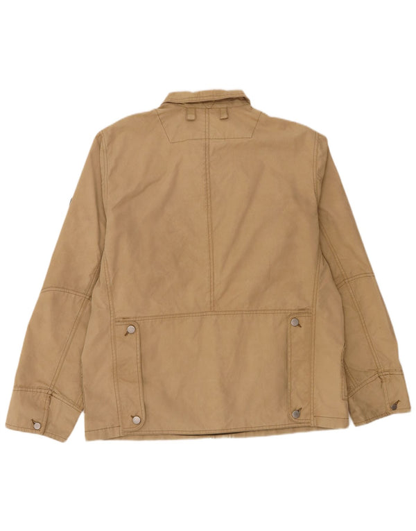 Braddock Mens Utility Jacket UK 40 Large Beige Cotton