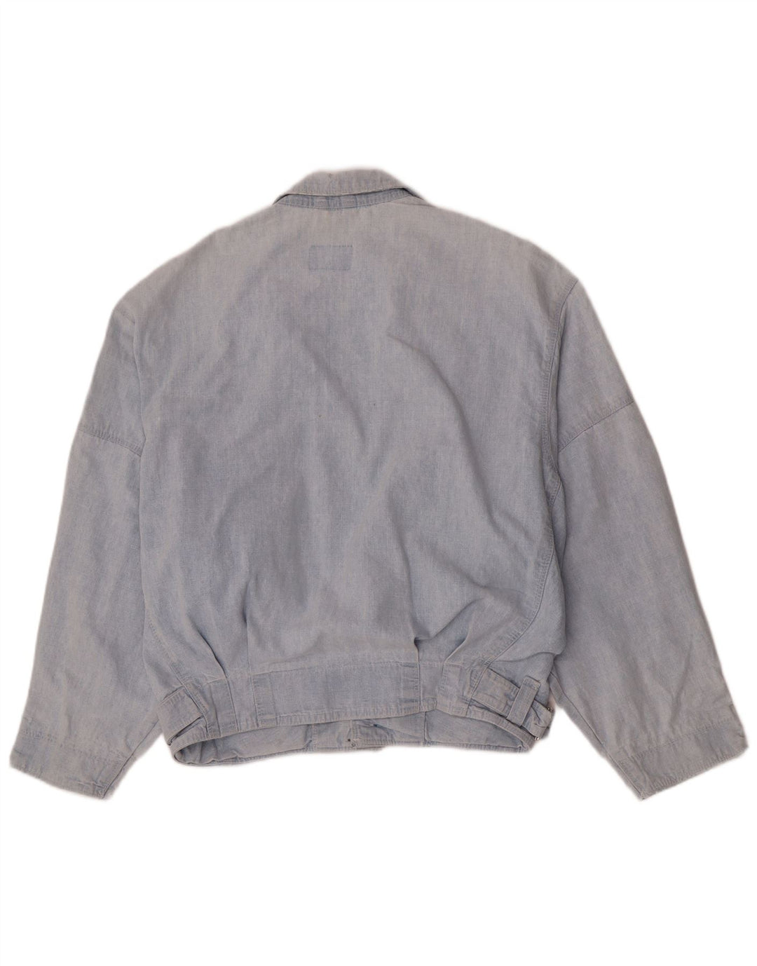 Vintage Mens Bomber Denim Jacket UK 36 Small Blue