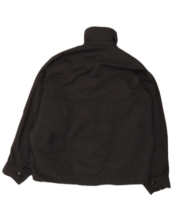 Zara Womens Oversized Padded Jacket UK 6 XS Black Nylon