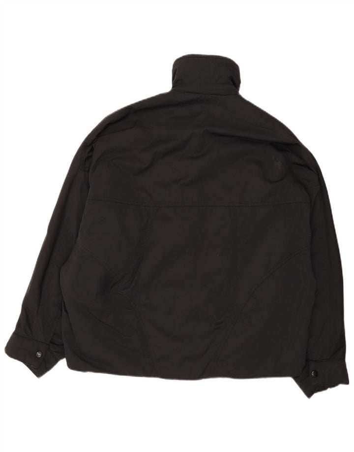 Zara Womens Oversized Padded Jacket UK 6 XS Black Nylon