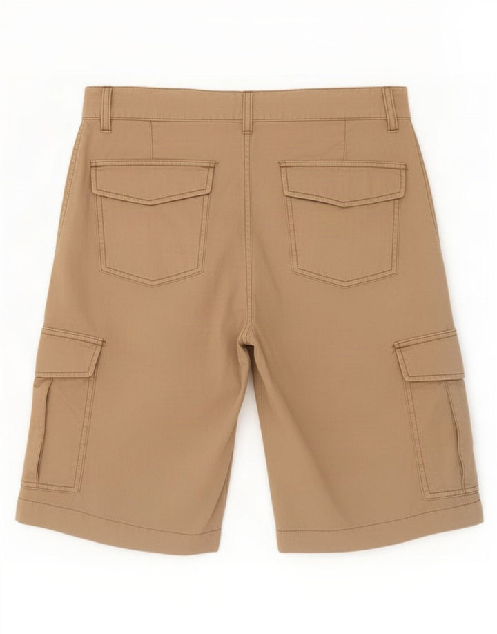 Dack's Mens Cargo Shorts IT 48 Medium W30 Beige Cotton