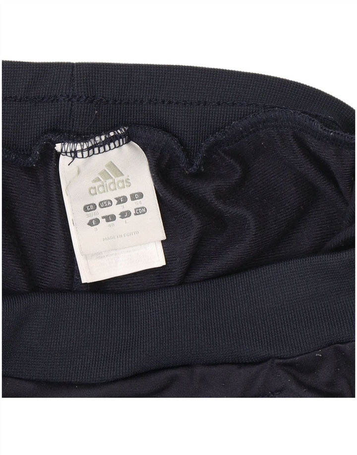 Adidas Mens Tracksuit Trousers Joggers UK 38/40 Medium  Navy Blue Polyester