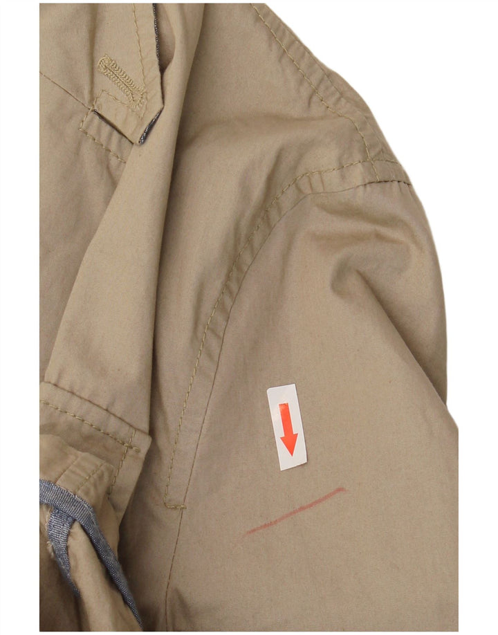 French Connection Mens Utility Jacket UK 40 Large Beige Cotton