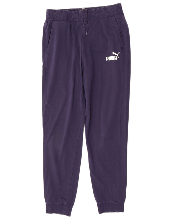 Puma Boys Tracksuit Trousers Joggers 13-14 Years  Navy Blue Cotton