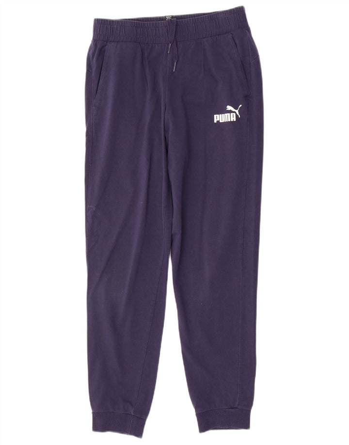 Puma Boys Tracksuit Trousers Joggers 13-14 Years  Navy Blue Cotton