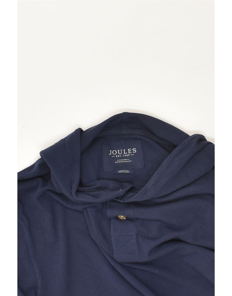 JOULES Mens Button Neck Hoodie Jumper Medium Navy Blue | Vintage Joules | Thrift | Second-Hand Joules | Used Clothing | Messina Hembry 