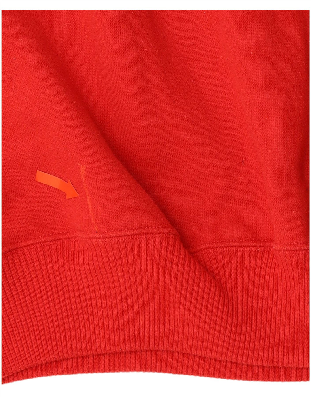 JOY Womens Zip Neck Sweatshirt Jumper UK 10 Small Red Cotton
