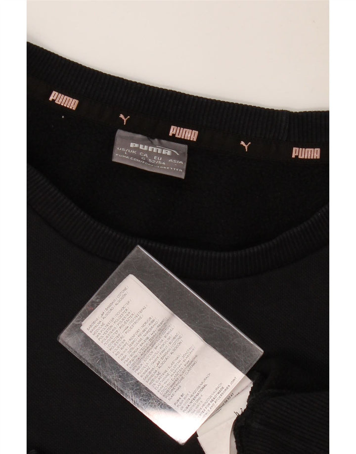 Puma Mens Graphic Sweatshirt Jumper Large Black Cotton