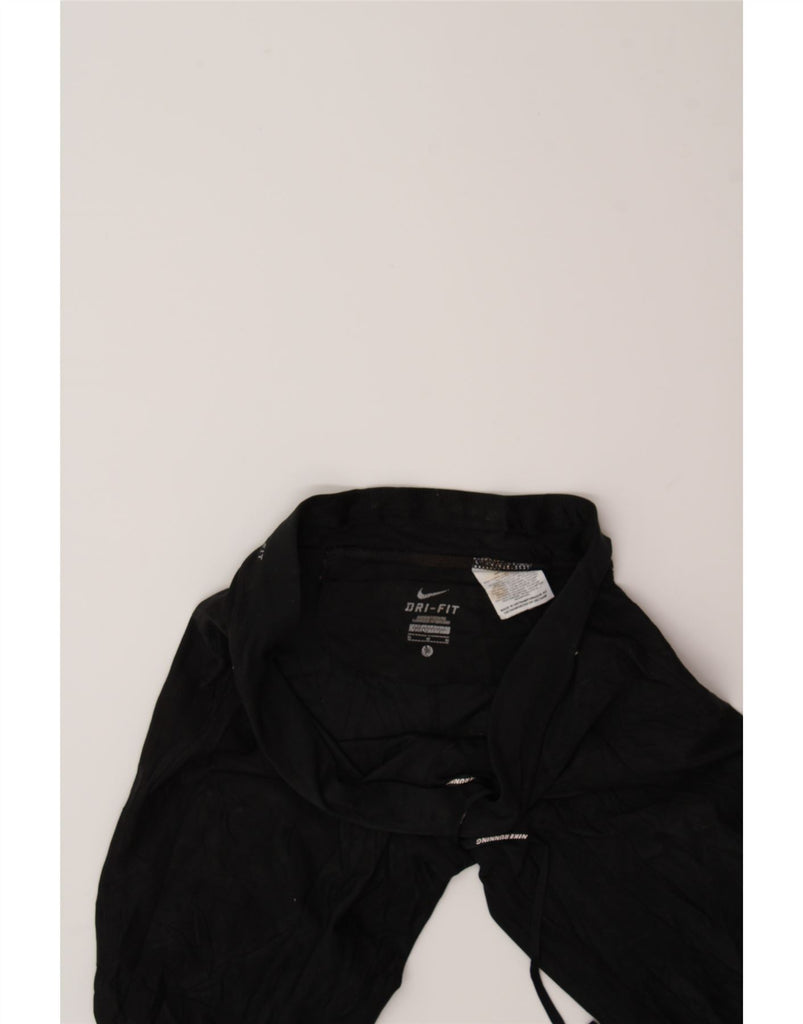 NIKE Womens Dri Fit Bermuda Sport Shorts UK 14 Medium Black Polyester Vintage Nike and Second-Hand Nike from Messina Hembry 