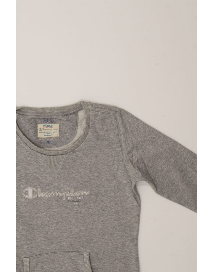 CHAMPION Womens Heritage Classics Sweatshirt Jumper Uk 10 Small Grey Vintage Champion and Second-Hand Champion from Messina Hembry 