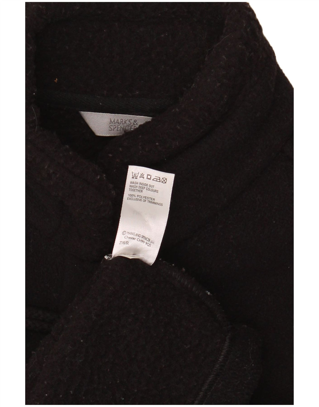 Marks & Spencer Womens Oversized Duffle Coat UK 20 2XL Black Polyester