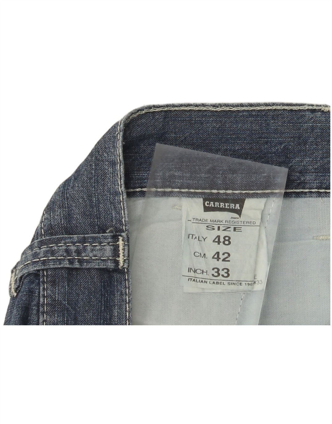 Carrera Mens Denim Shorts IT 48 Medium W33  Blue Cotton