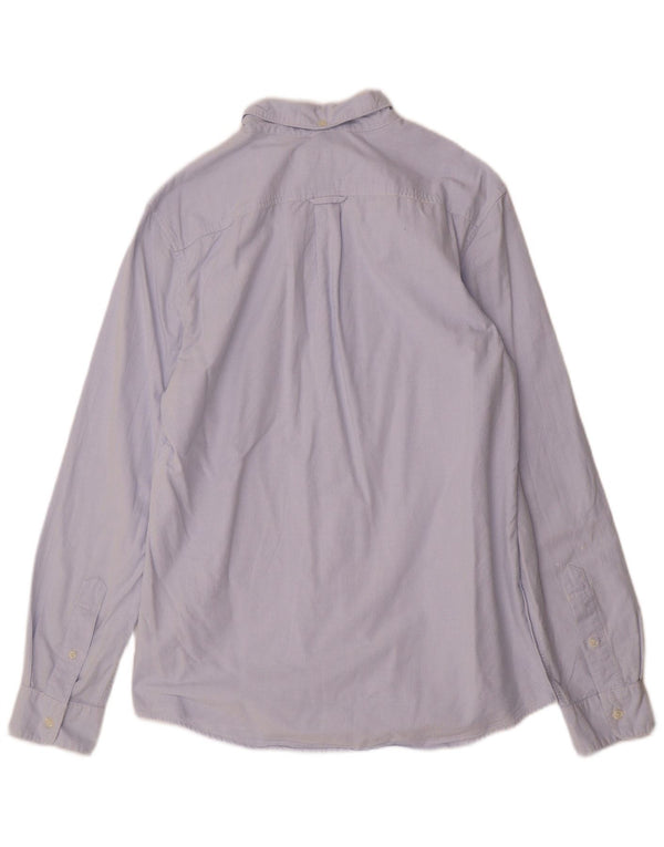 Jack Wills Mens Classic Fit Shirt Medium Blue Pinstripe Cotton