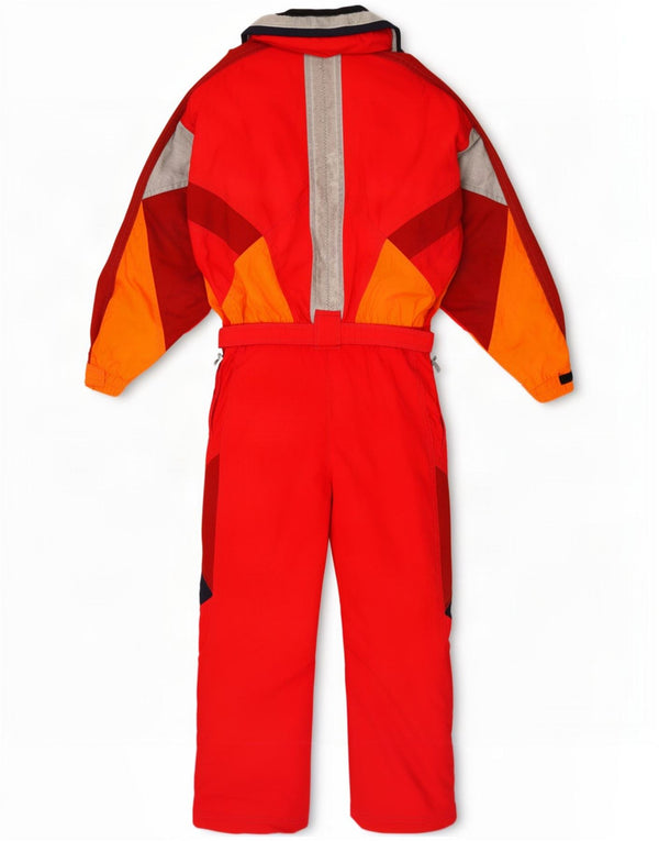 Colmar Mens Ski Jumpsuit IT 52 Large Red Colourblock Nylon