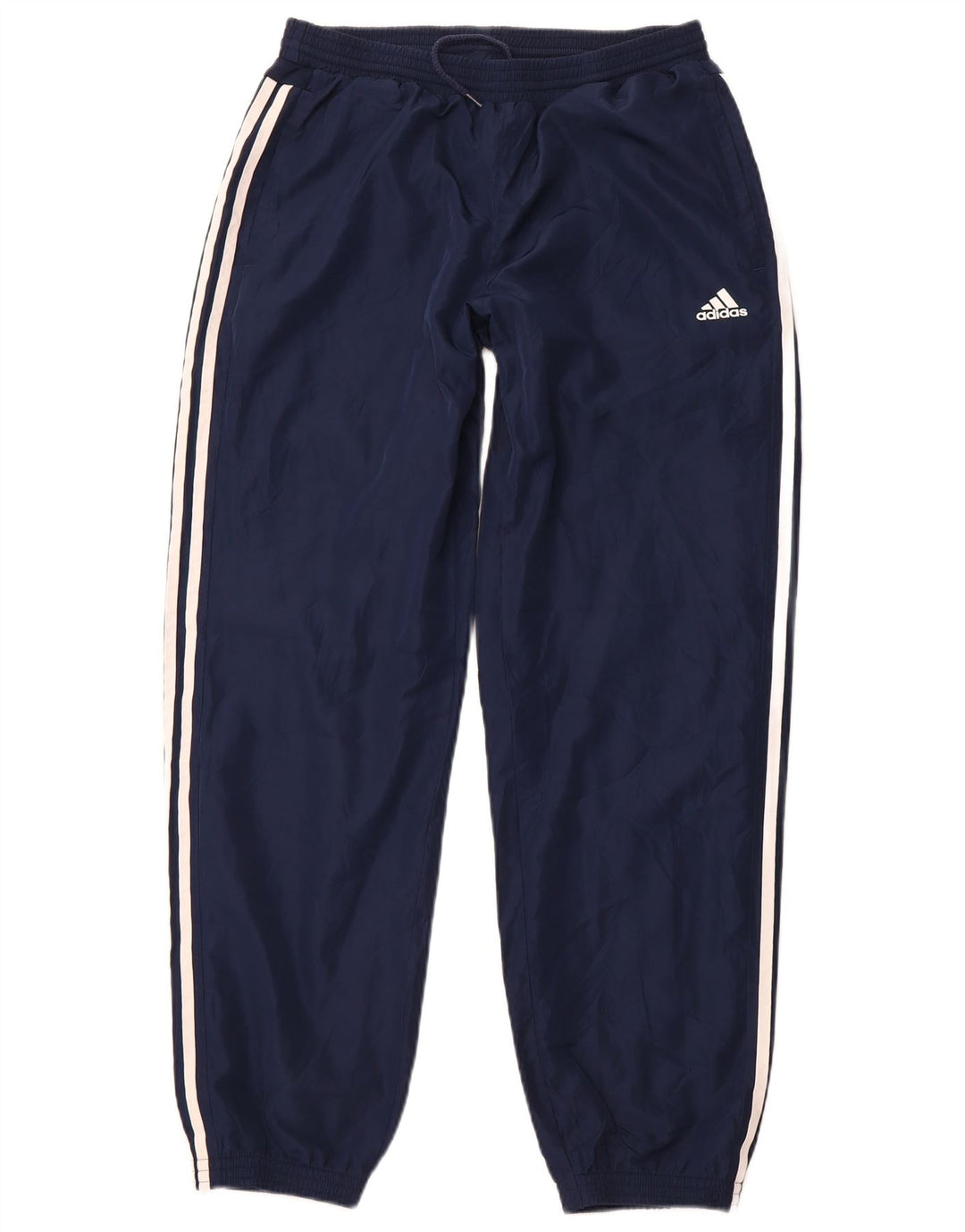 ADIDAS Womens Tracksuit Trousers Joggers Medium Navy Blue Polyester Sports