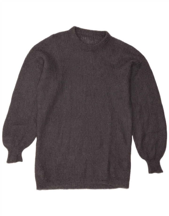 Vintage Womens Crew Neck Jumper Sweater UK 16 Large Grey