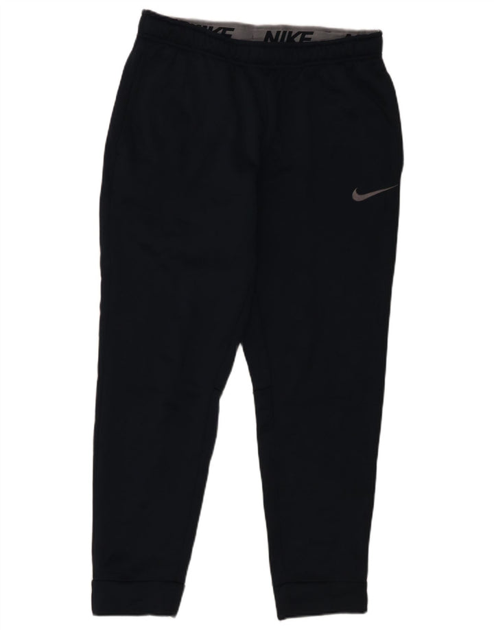 Nike Mens Therma-Fit Tracksuit Trousers Joggers Medium Navy Blue Polyester