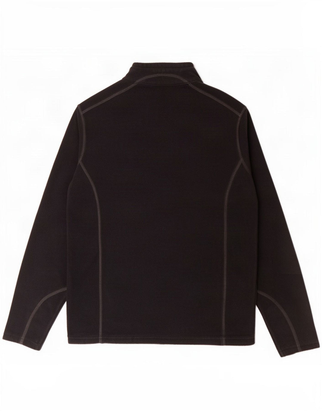 Columbia Mens Zip Neck Fleece Jumper Medium Black Polyester