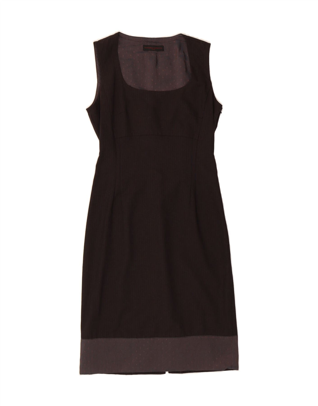 SANDRO FERRONE Womens A-Line Dress IT 44 Medium Navy Blue Pinstripe Vintage Sandro Ferrone and Second-Hand Sandro Ferrone from Messina Hembry 