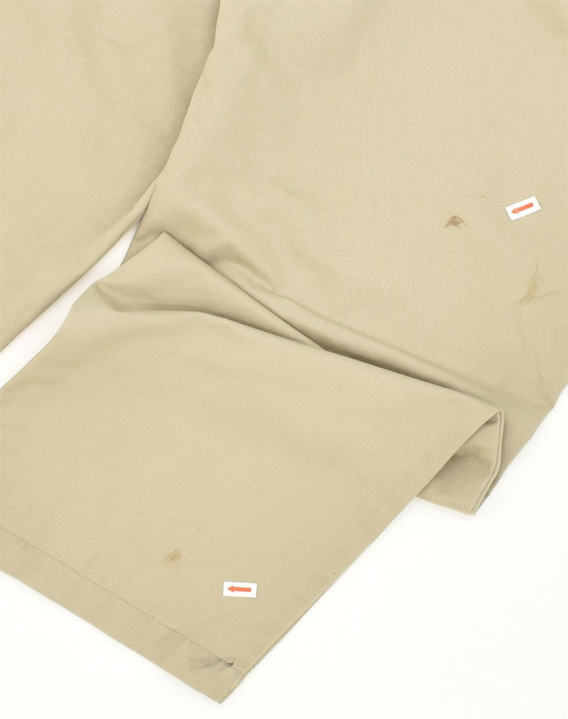 IZOD Mens Straight Chino Trousers W34 L29  Beige Cotton | Vintage Izod | Thrift | Second-Hand Izod | Used Clothing | Messina Hembry 