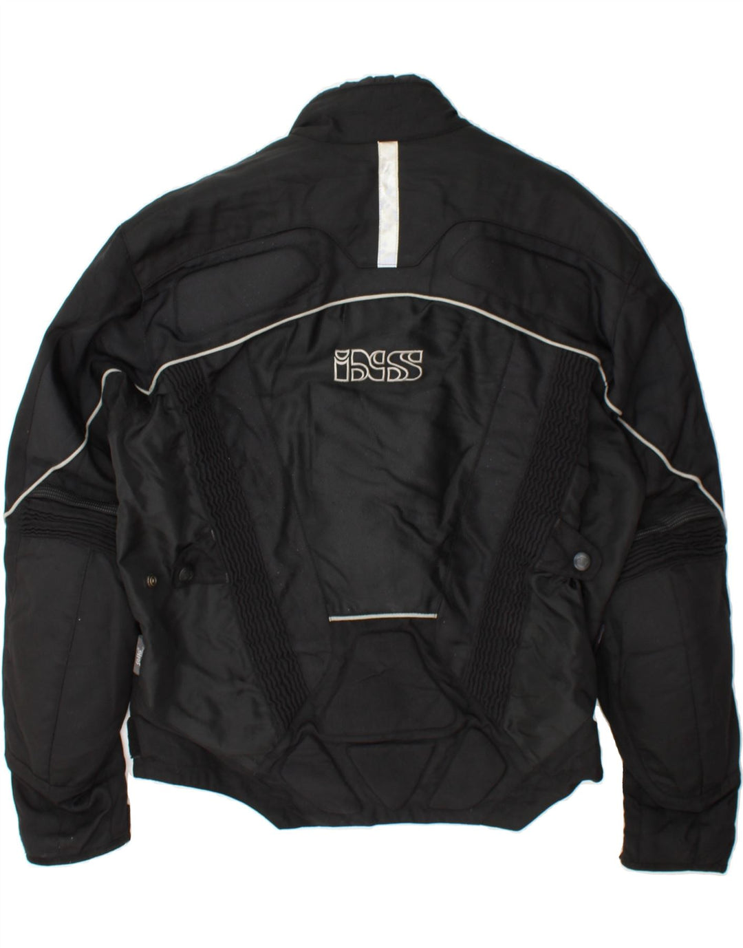 IXS Mens Graphic Racer Jacket UK 40 Large Black Polyamide Vintage IXS and Second-Hand IXS from Messina Hembry 