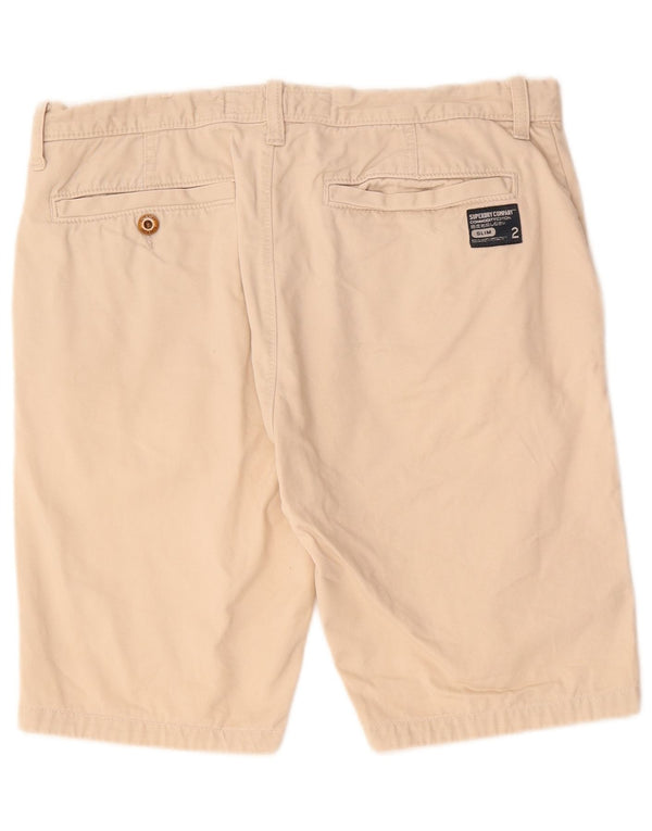 Superdry Mens Chino Shorts Large W34 Beige Cotton