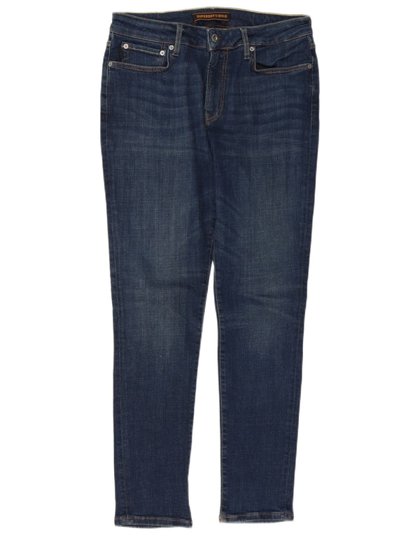 Superdry Mens Skinny Jeans W32 L31 Blue Cotton