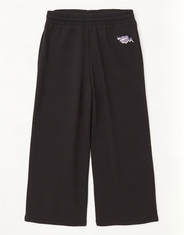 Puma Mens Wide Leg Tracksuit Trousers Large Black Cotton