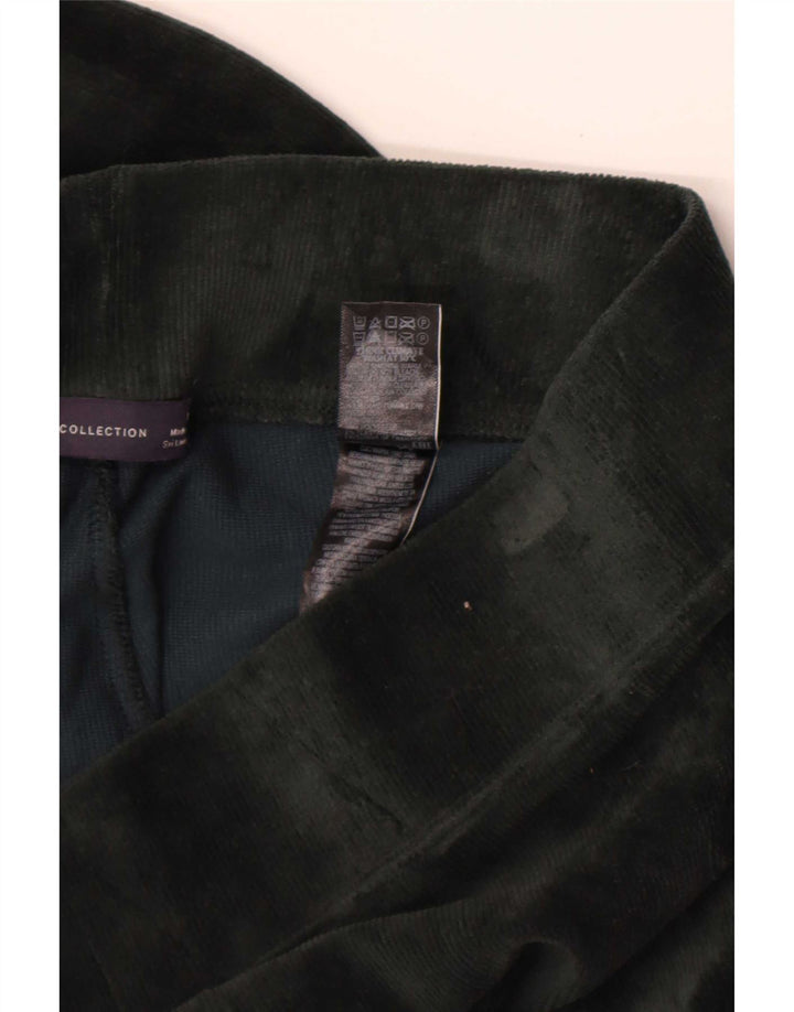 Marks & Spencer Womens Leggings UK 12 Medium Green Cotton
