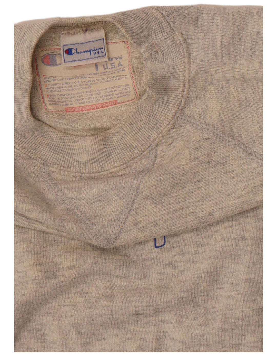 Champion Girls Graphic Oversized Sweatshirt Jumper 9-10 Years Medium Grey