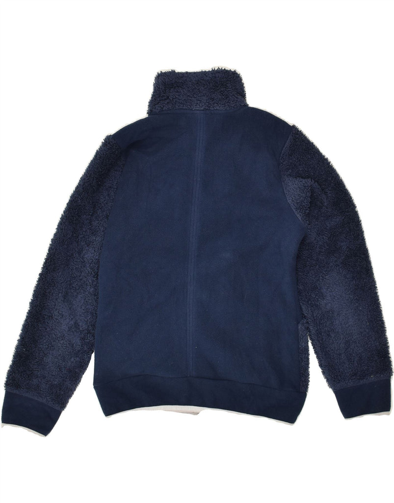 CHAMPION Girls Graphic Fleece Jacket 9-10 Years Navy Blue | Vintage Champion | Thrift | Second-Hand Champion | Used Clothing | Messina Hembry 