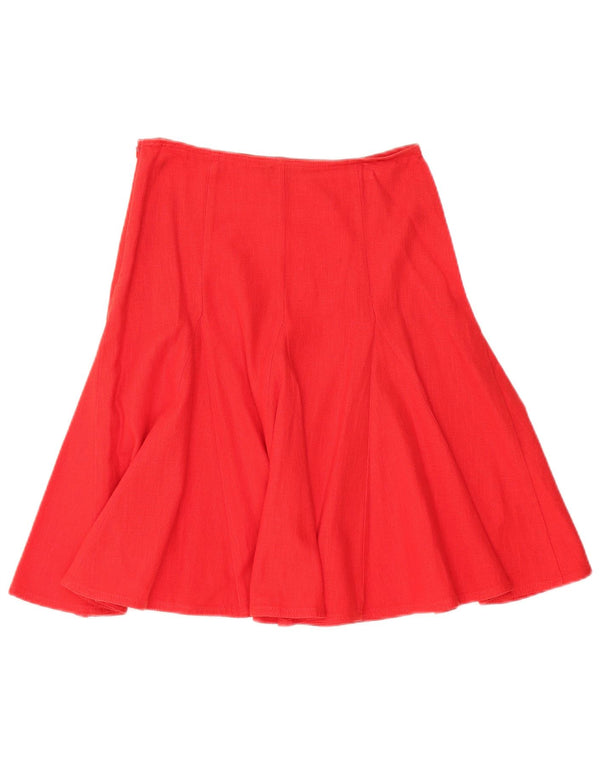 Moschino Womens Flared Skirt IT 40 Small W28 Red