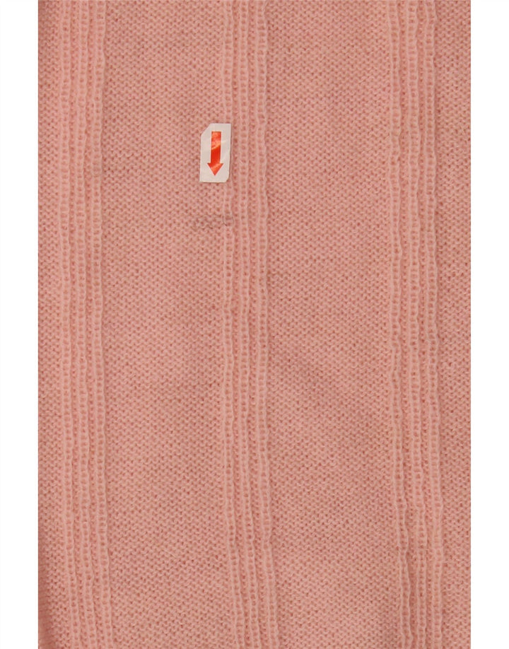 VINTAGE Womens V-Neck Jumper Sweater UK 18 XL Pink