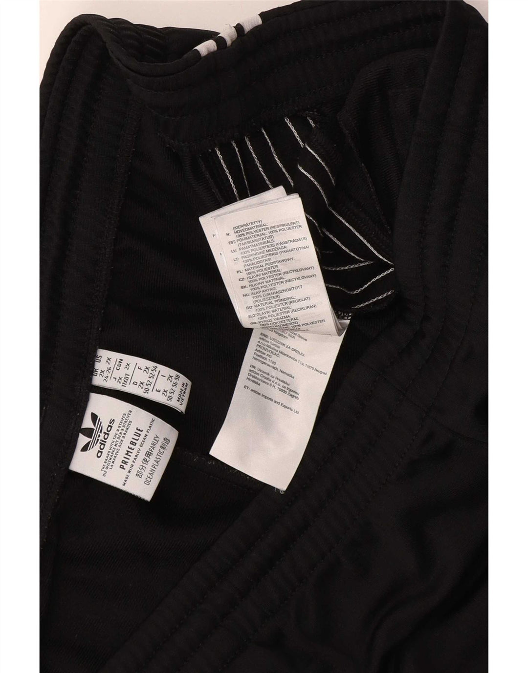 Adidas Womens Tracksuit Trousers UK 24/26 2XL Black Polyester