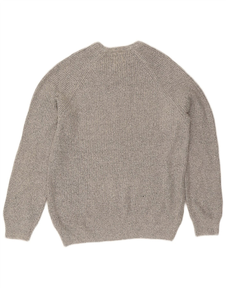 Marks & Spencer Mens Crew Neck Jumper Sweater Medium Grey Polyamide
