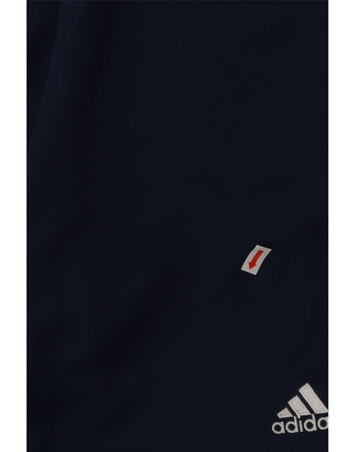 Adidas Mens Climalite Sport Shorts Small  Navy Blue Colourblock Polyester