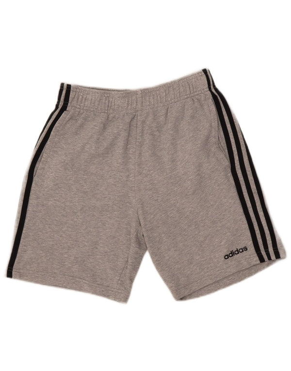 Adidas Boys Sport Shorts 13-14 Years Grey Cotton