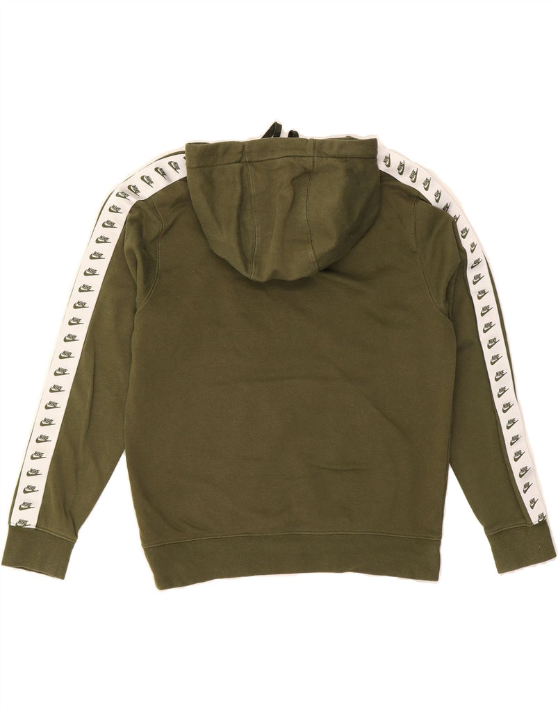 NIKE Mens Graphic Hoodie Jumper Medium Green Cotton Vintage Nike and Second-Hand Nike from Messina Hembry 