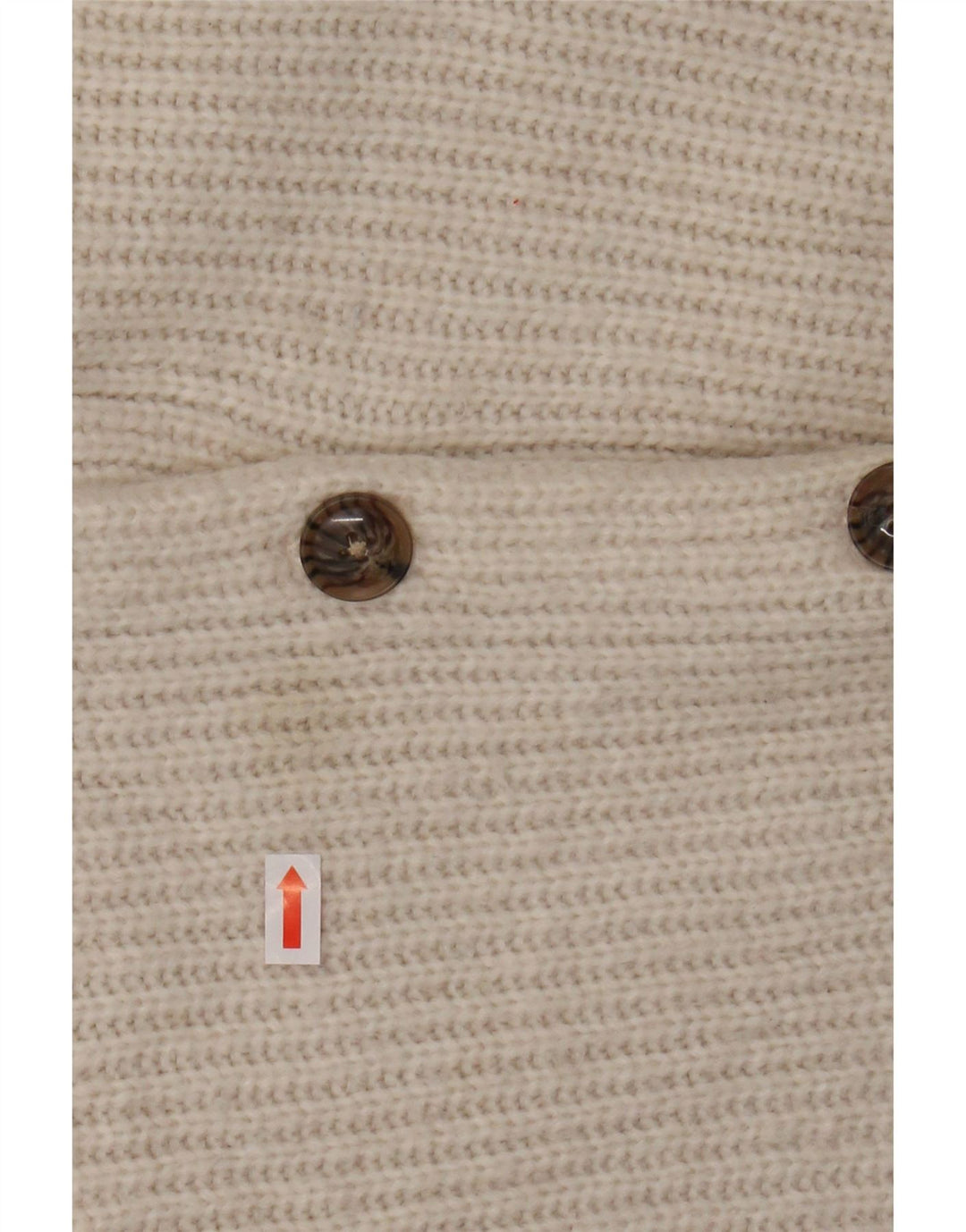 FAT FACE Womens Crop Oversized Cardigan Sweater UK 10 Small  White Nylon