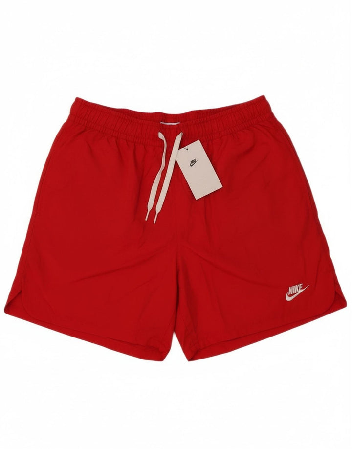 Nike Mens Swimming Shorts Small  Red Polyester