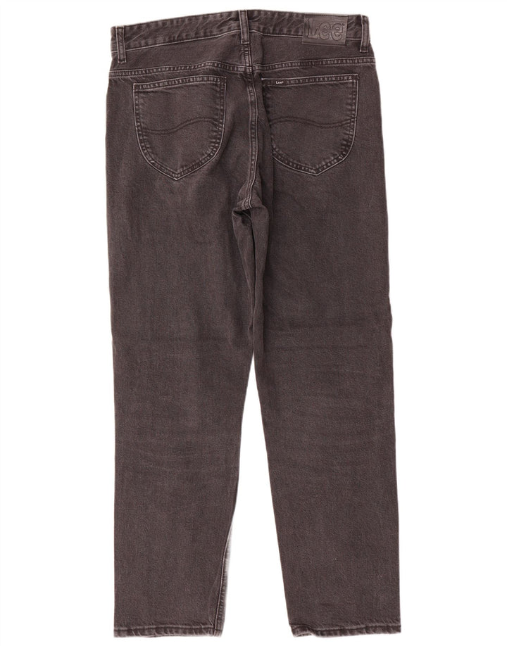 Lee Mens Rider Straight Jeans W31 L31 Grey Cotton
