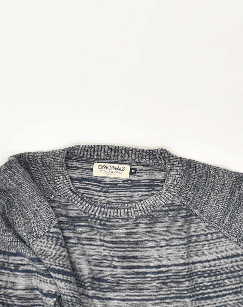 JACK & JONES Mens Crew Neck Jumper Sweater Medium Grey Cotton | Vintage Jack & Jones | Thrift | Second-Hand Jack & Jones | Used Clothing | Messina Hembry 