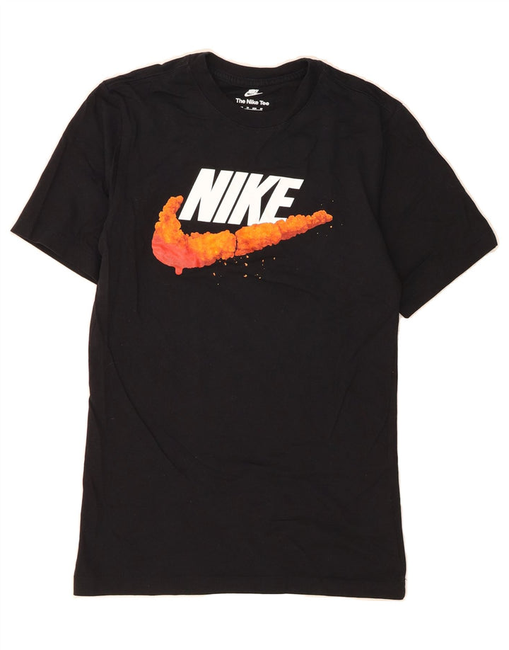 NIKE Mens Graphic T-Shirt Top XS Black Cotton Vintage Nike and Second-Hand Nike from Messina Hembry 