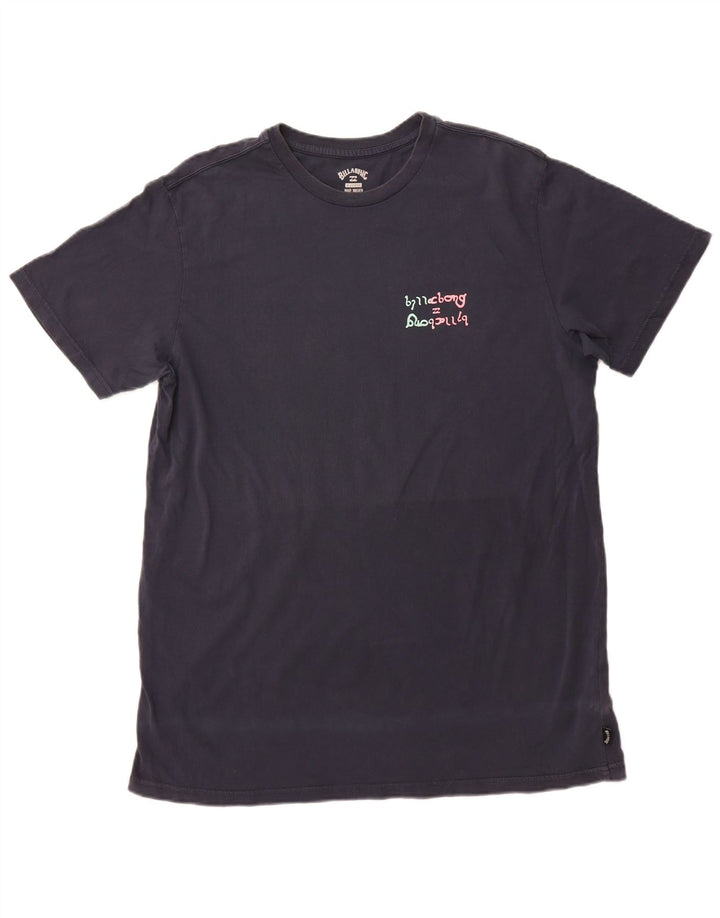 BILLABONG Mens Graphic T-Shirt Top XL Navy Blue Cotton