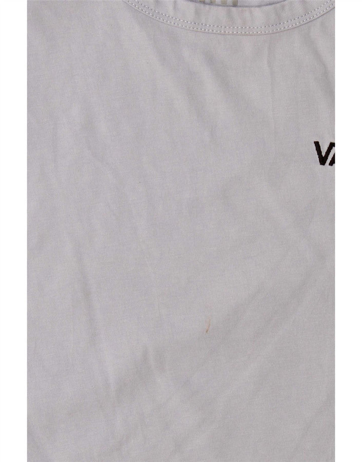 Vans Womens Crop Vest Top UK 12 Medium Blue Cotton