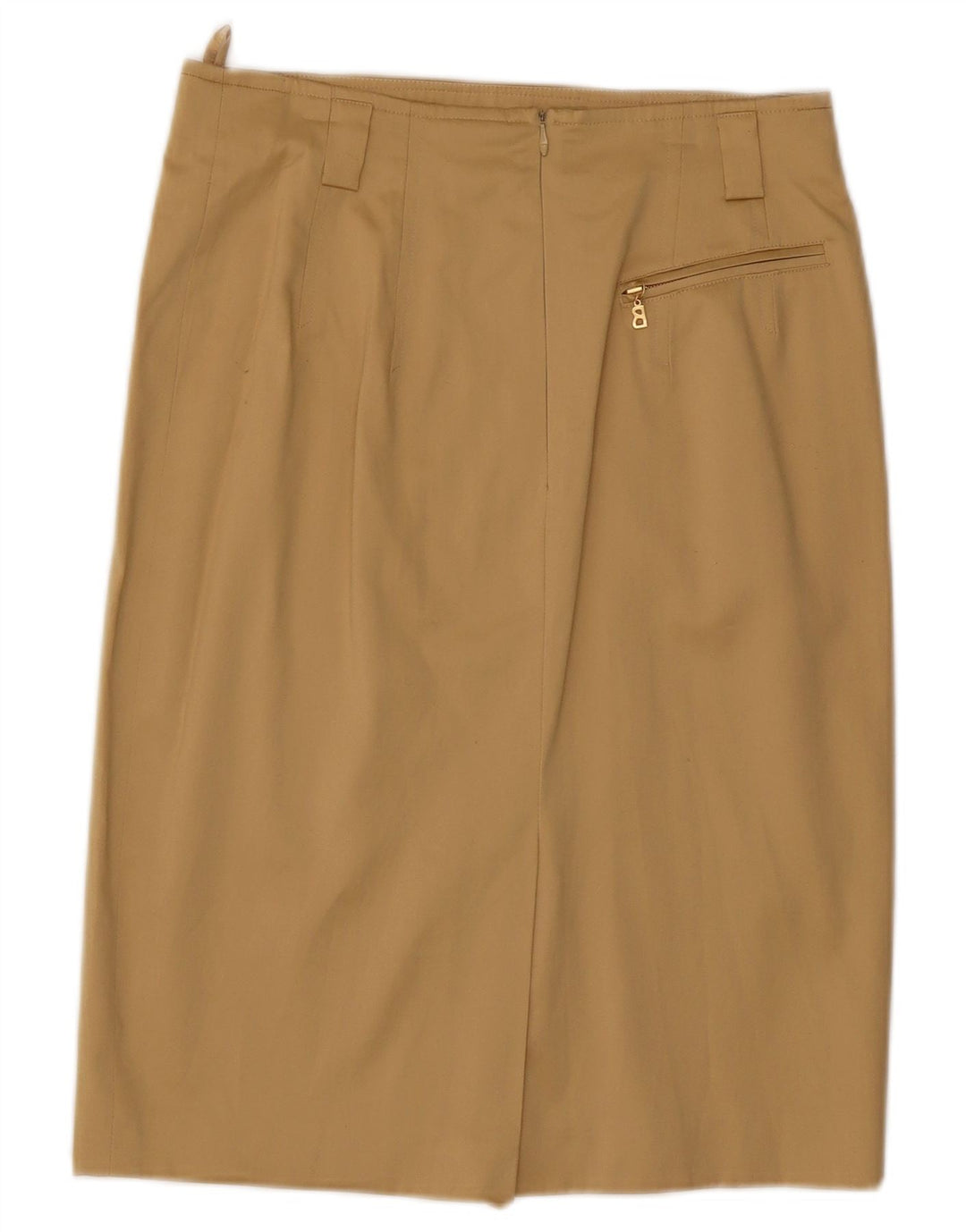 BOGNER Womens 4 Button 2 Piece Skirt Set US 10 Large W29  Beige Cotton