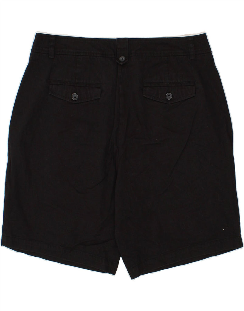 DOCKERS Womens Curvy Mid Rise Chino Shorts US 14 Large W30  Black Cotton Vintage Dockers and Second-Hand Dockers from Messina Hembry 